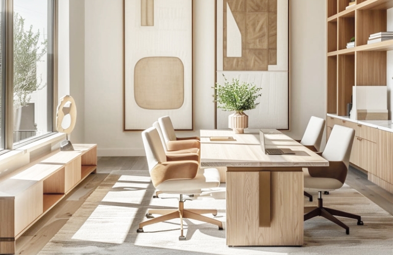 sử dụng chất liệu tự nhiên trong thiết kế scandinavian